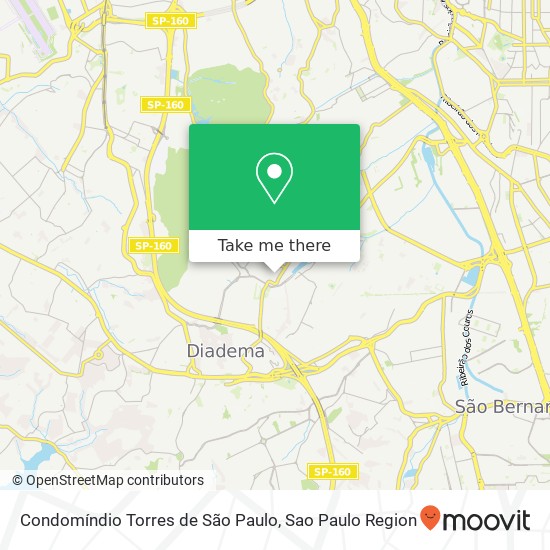 Mapa Condomíndio Torres de São Paulo