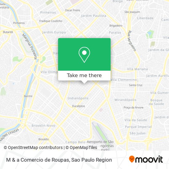 M & a Comercio de Roupas map