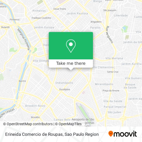 Mapa Erineida Comercio de Roupas