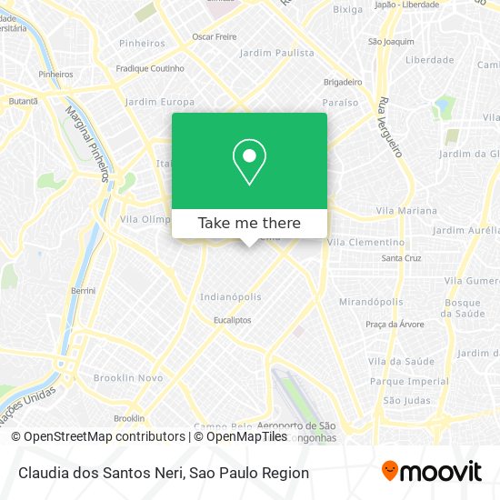 Claudia dos Santos Neri map