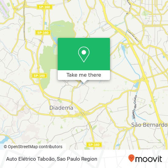 Auto Elétrico Taboão map