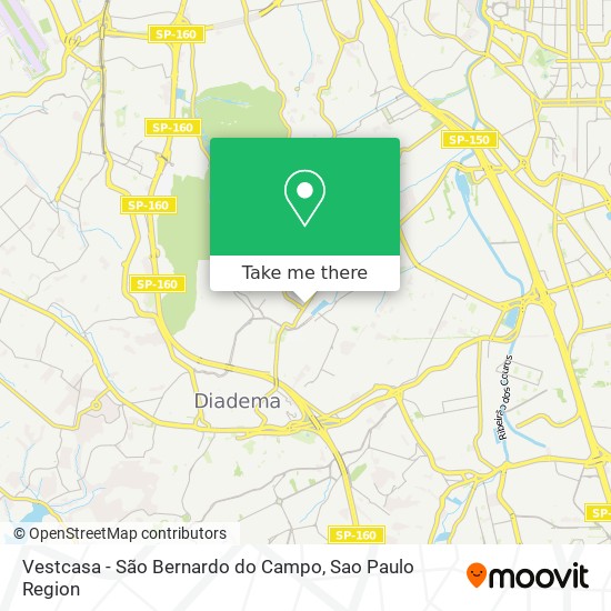 Vestcasa - São Bernardo do Campo map