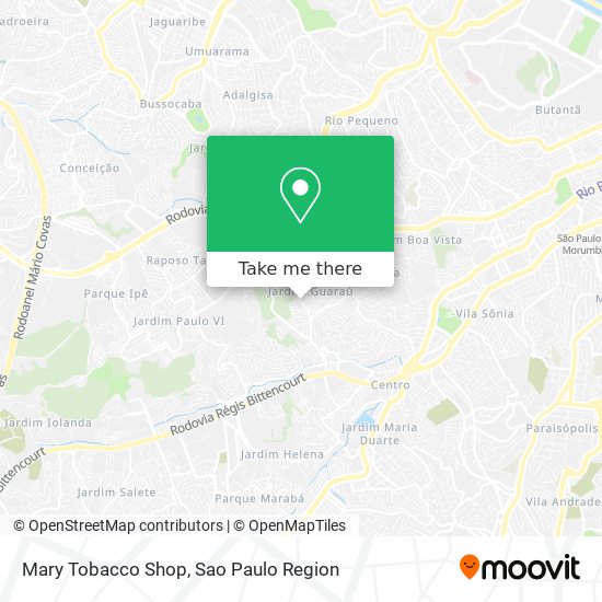 Mapa Mary Tobacco Shop