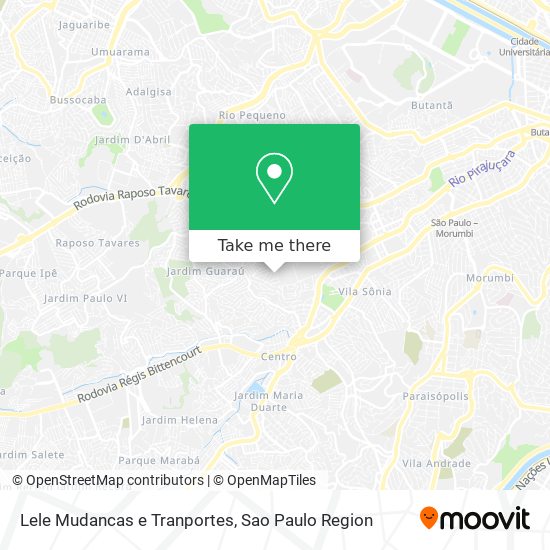 Lele Mudancas e Tranportes map