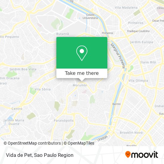 Vida de Pet map