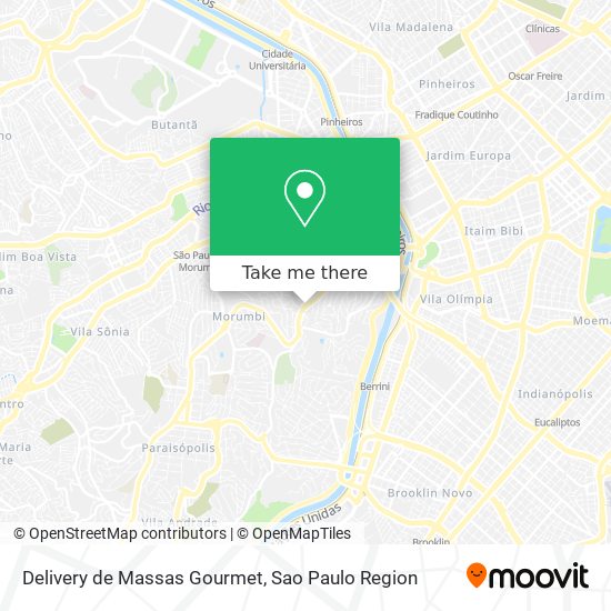 Mapa Delivery de Massas Gourmet