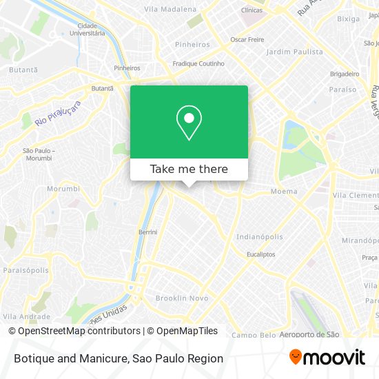 Botique and Manicure map