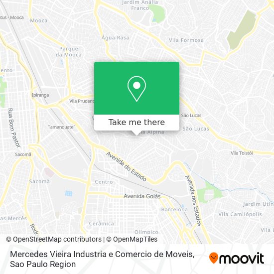 Mercedes Vieira Industria e Comercio de Moveis map
