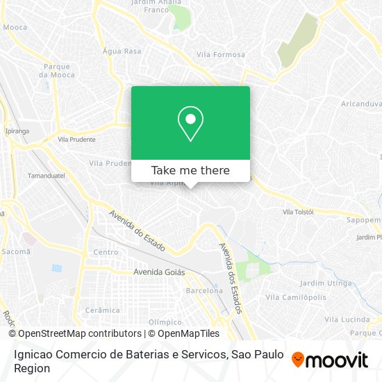 Ignicao Comercio de Baterias e Servicos map