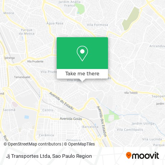 Mapa Jj Transportes Ltda