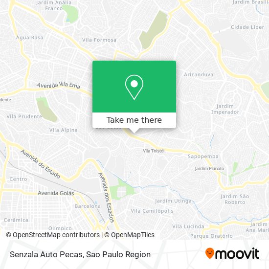 Senzala Auto Pecas map