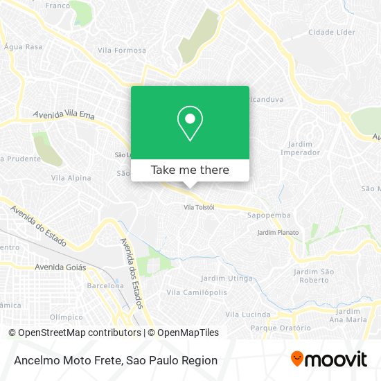 Ancelmo Moto Frete map