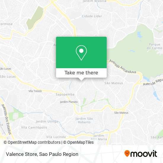 Mapa Valence Store