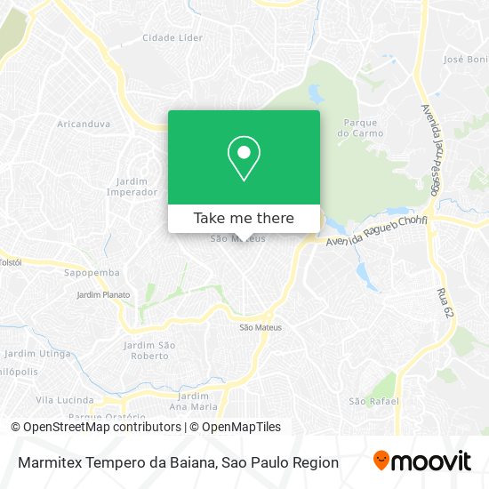 Marmitex Tempero da Baiana map