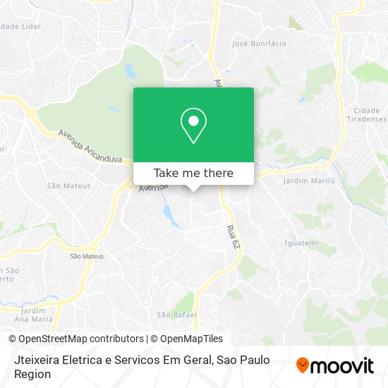 Jteixeira Eletrica e Servicos Em Geral map