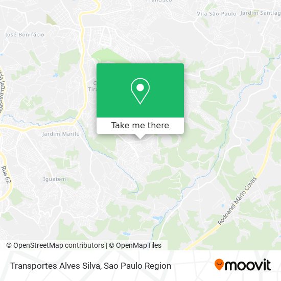 Mapa Transportes Alves Silva