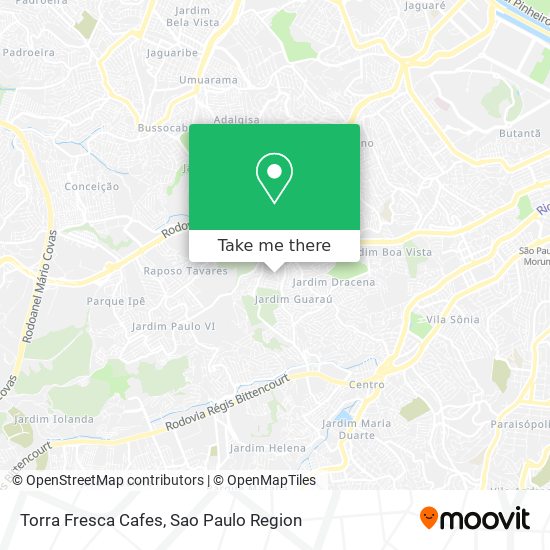 Mapa Torra Fresca Cafes