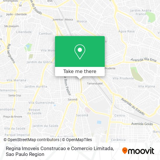 Regina Imoveis Construcao e Comercio Limitada map