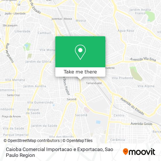 Caioba Comercial Importacao e Exportacao map