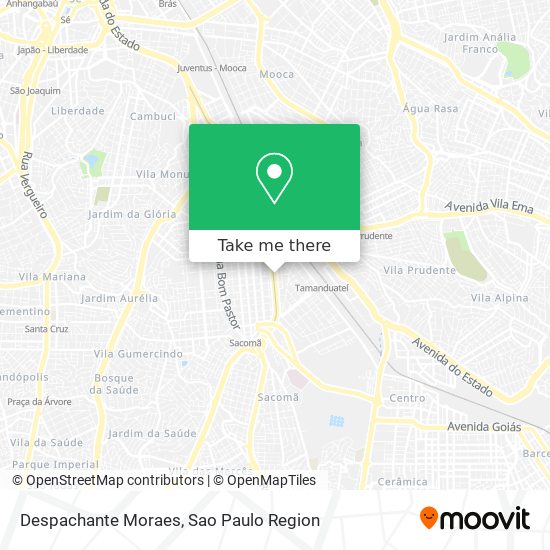 Despachante Moraes map