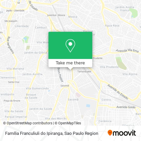 Família Franculiuli do Ipiranga map