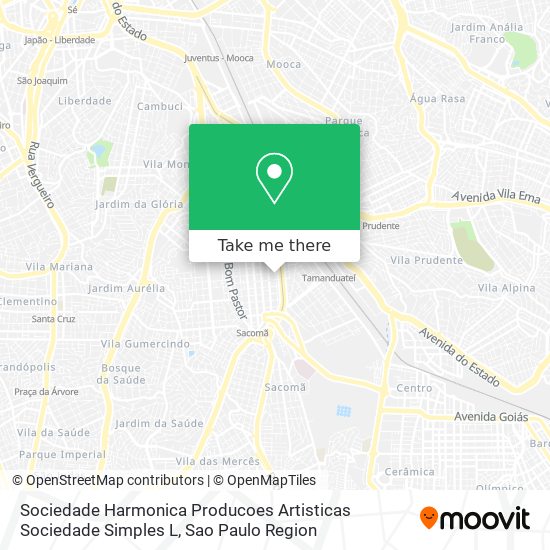 Sociedade Harmonica Producoes Artisticas Sociedade Simples L map