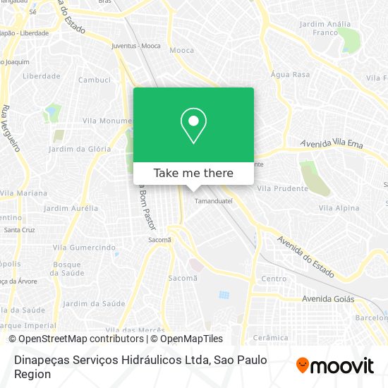 Dinapeças Serviços Hidráulicos Ltda map