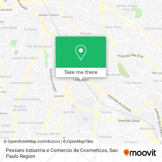 Pessaro Industria e Comercio de Cosmeticos map