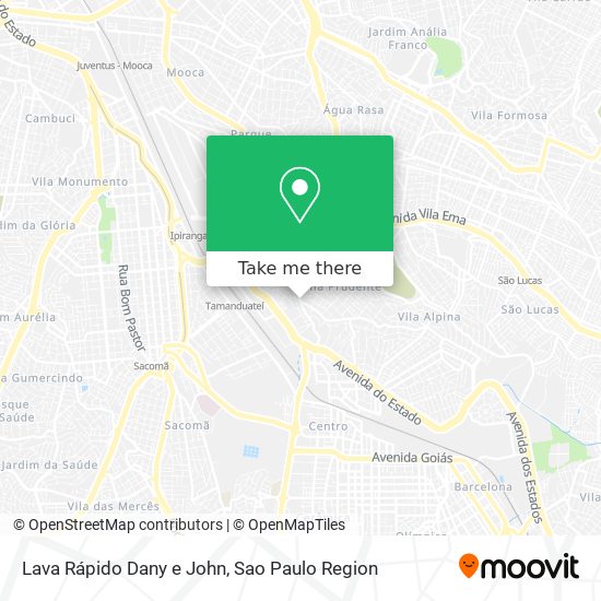 Lava Rápido Dany e John map