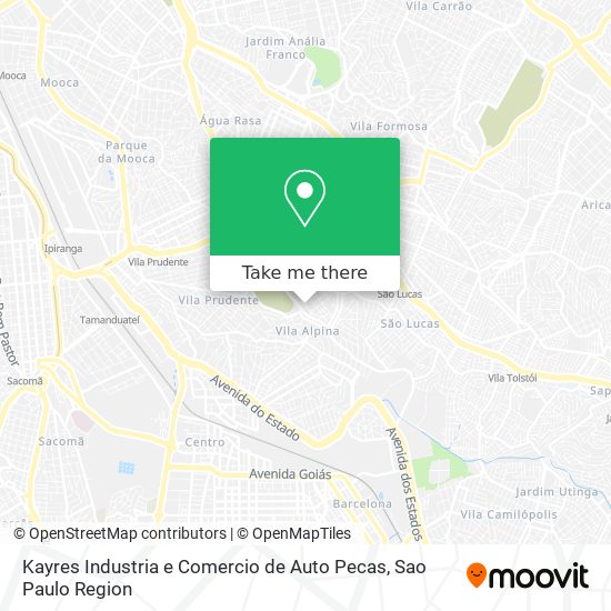 Kayres Industria e Comercio de Auto Pecas map