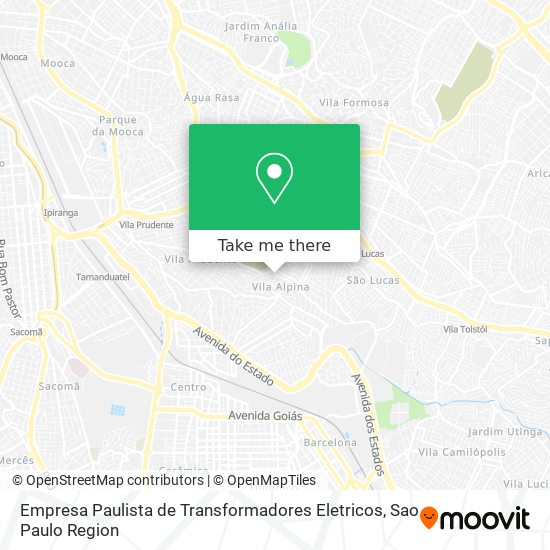 Mapa Empresa Paulista de Transformadores Eletricos