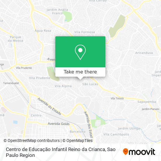 Mapa Centro de Educação Infantil Reino da Crianca