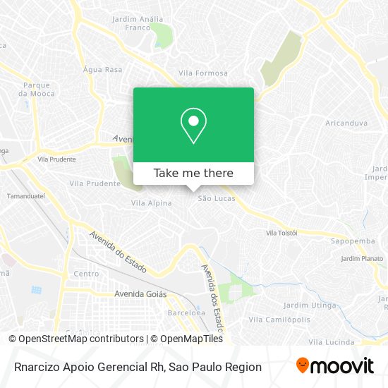 Mapa Rnarcizo Apoio Gerencial Rh