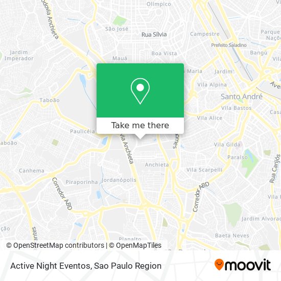 Active Night Eventos map