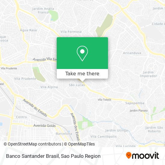 Banco Santander Brasil map