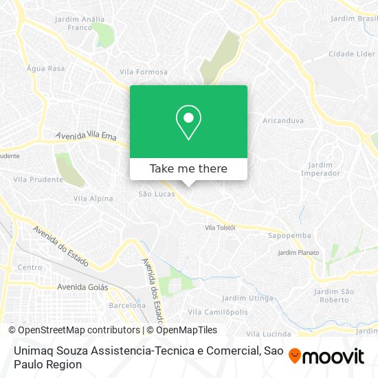 Mapa Unimaq Souza Assistencia-Tecnica e Comercial