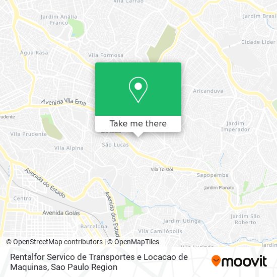 Rentalfor Servico de Transportes e Locacao de Maquinas map