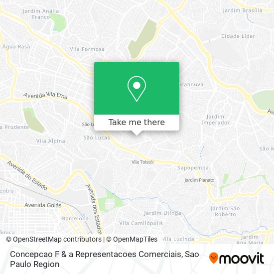 Concepcao F & a Representacoes Comerciais map