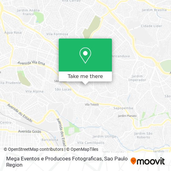 Mapa Mega Eventos e Producoes Fotograficas