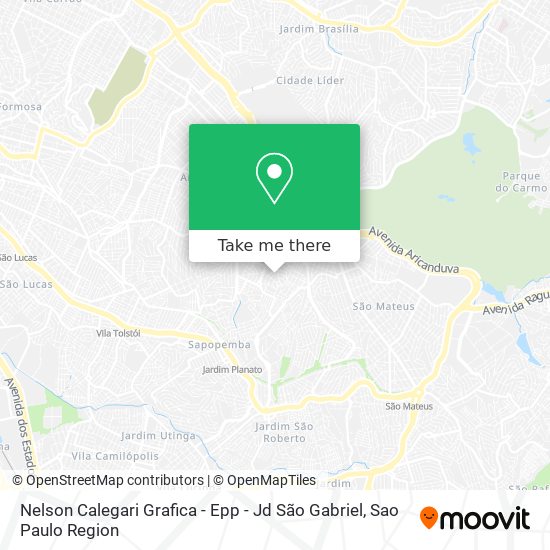 Nelson Calegari Grafica - Epp - Jd São Gabriel map