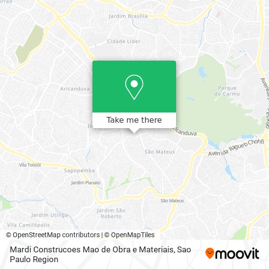 Mardi Construcoes Mao de Obra e Materiais map