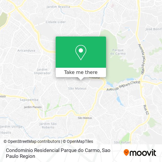 Condomínio Residencial Parque do Carmo map