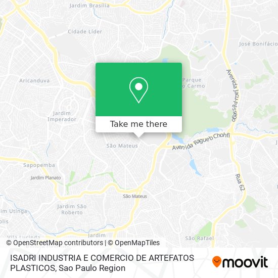 ISADRI INDUSTRIA E COMERCIO DE ARTEFATOS PLASTICOS map