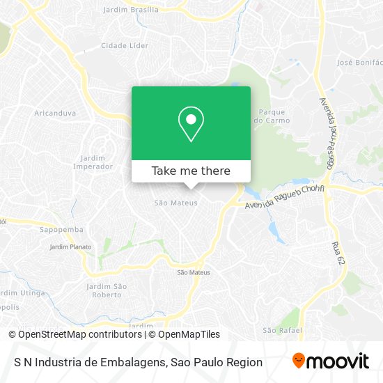 S N Industria de Embalagens map