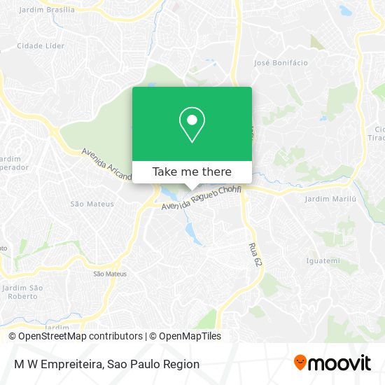 M W Empreiteira map