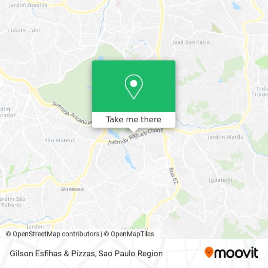 Gilson Esfihas & Pizzas map