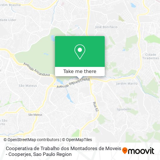 Cooperativa de Trabalho dos Montadores de Moveis - Cooperjes map