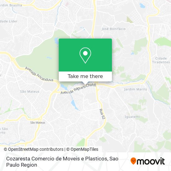 Mapa Cozaresta Comercio de Moveis e Plasticos