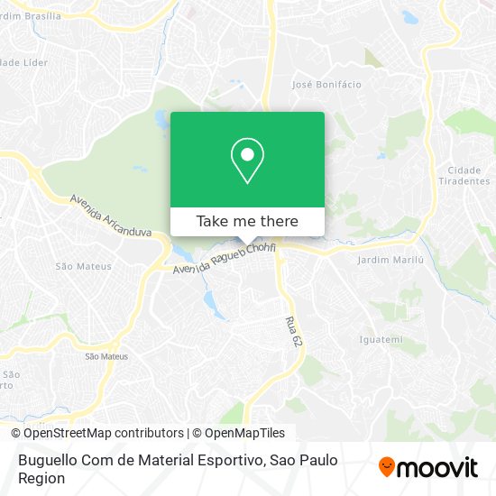 Buguello Com de Material Esportivo map