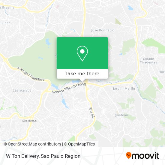 W Ton Delivery map